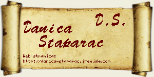 Danica Staparac vizit kartica